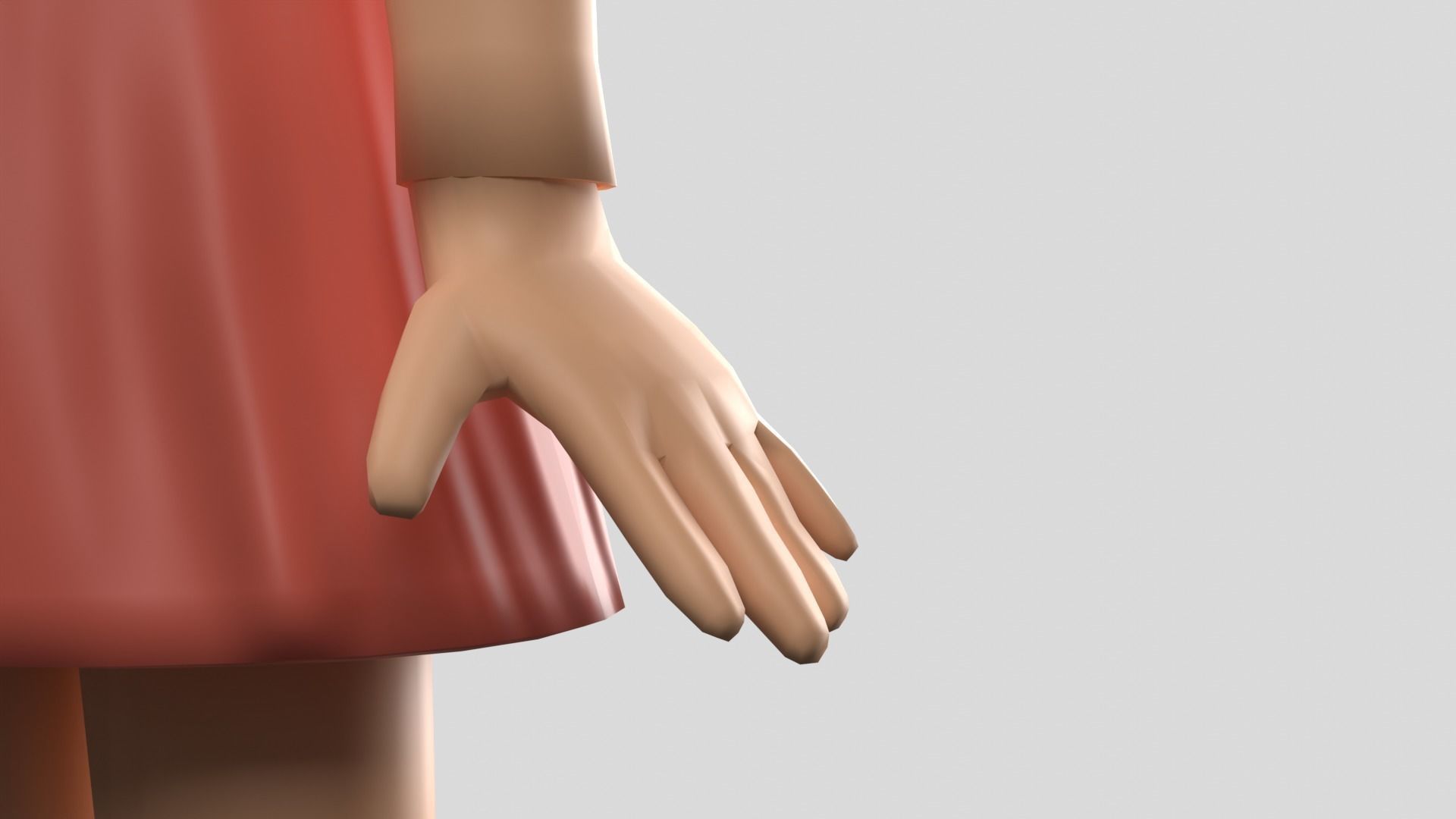 Squid Game Doll - rigged 3D model Low-poly 3D model_19