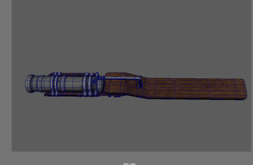 Medieval Firearm HandCannon 3D Model Lowpoly Low-poly 3D model_13