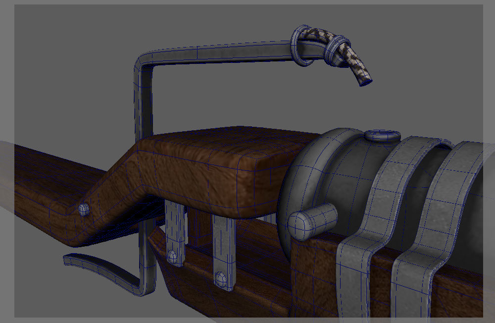 Medieval Firearm HandCannon 3D Model Lowpoly Low-poly 3D model_12