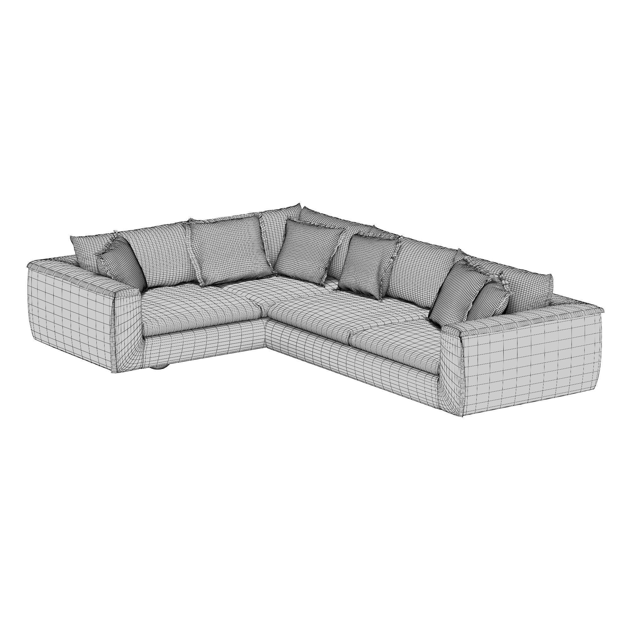 Sunny sofa Modular A 3D model_5