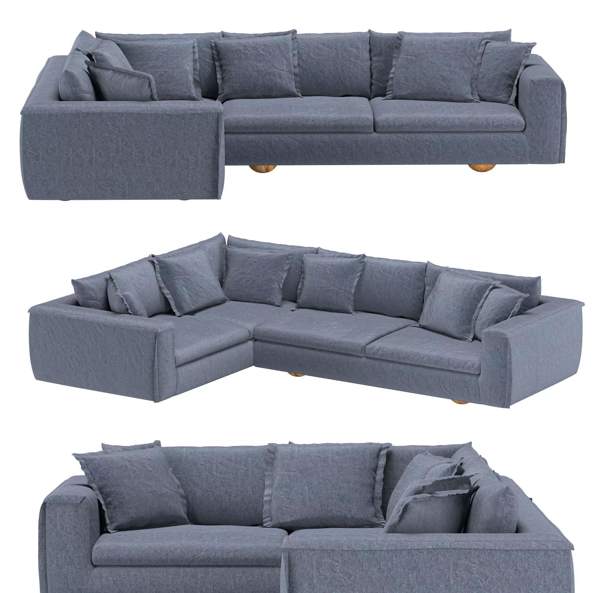 Sunny sofa Modular A 3D model_0