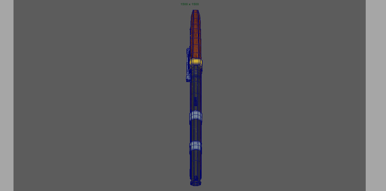 Matchlock Pistol Firearm LowPoly 3D Model Low-poly 3D model_7