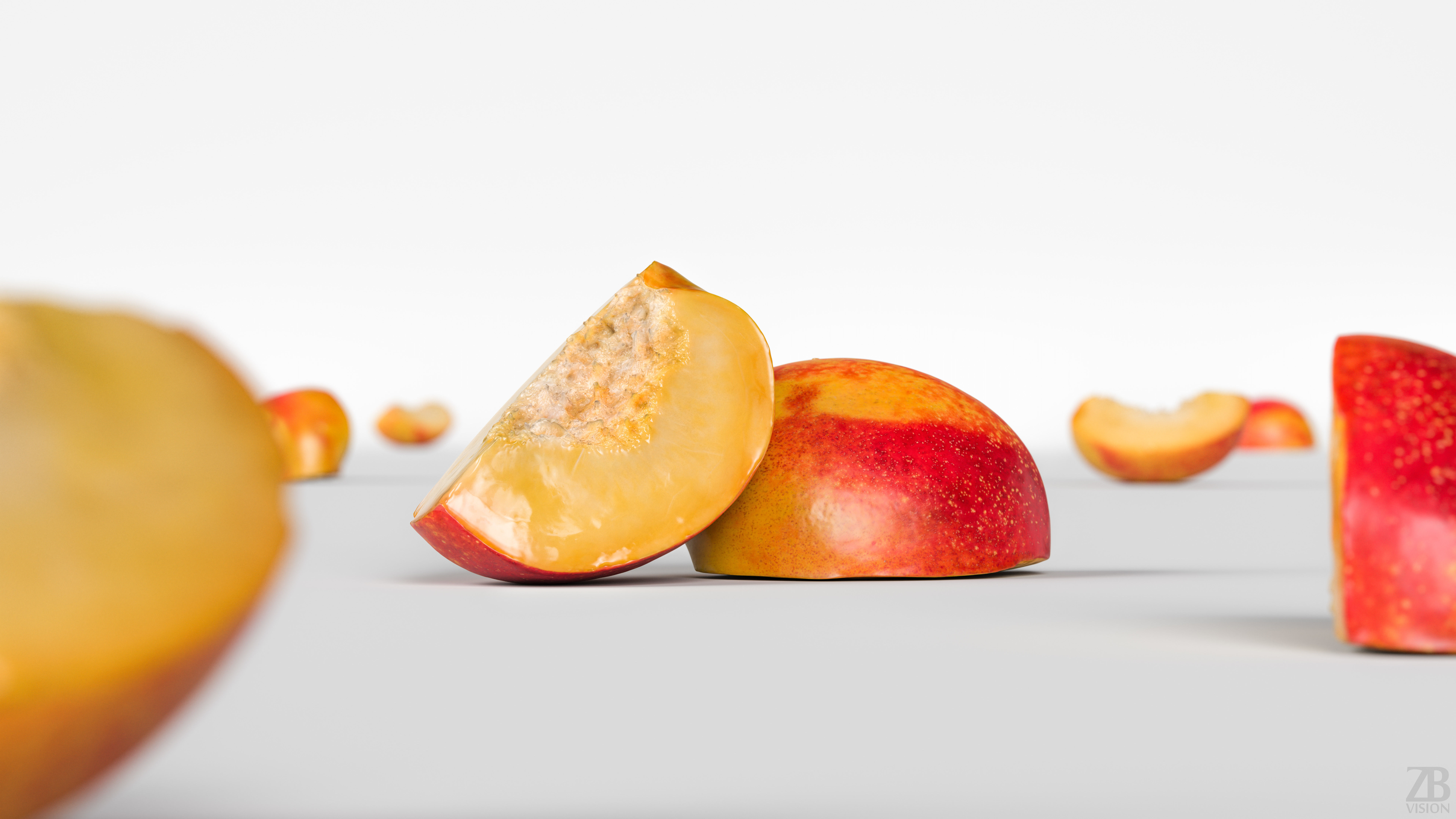 Nectarine 3D model_1