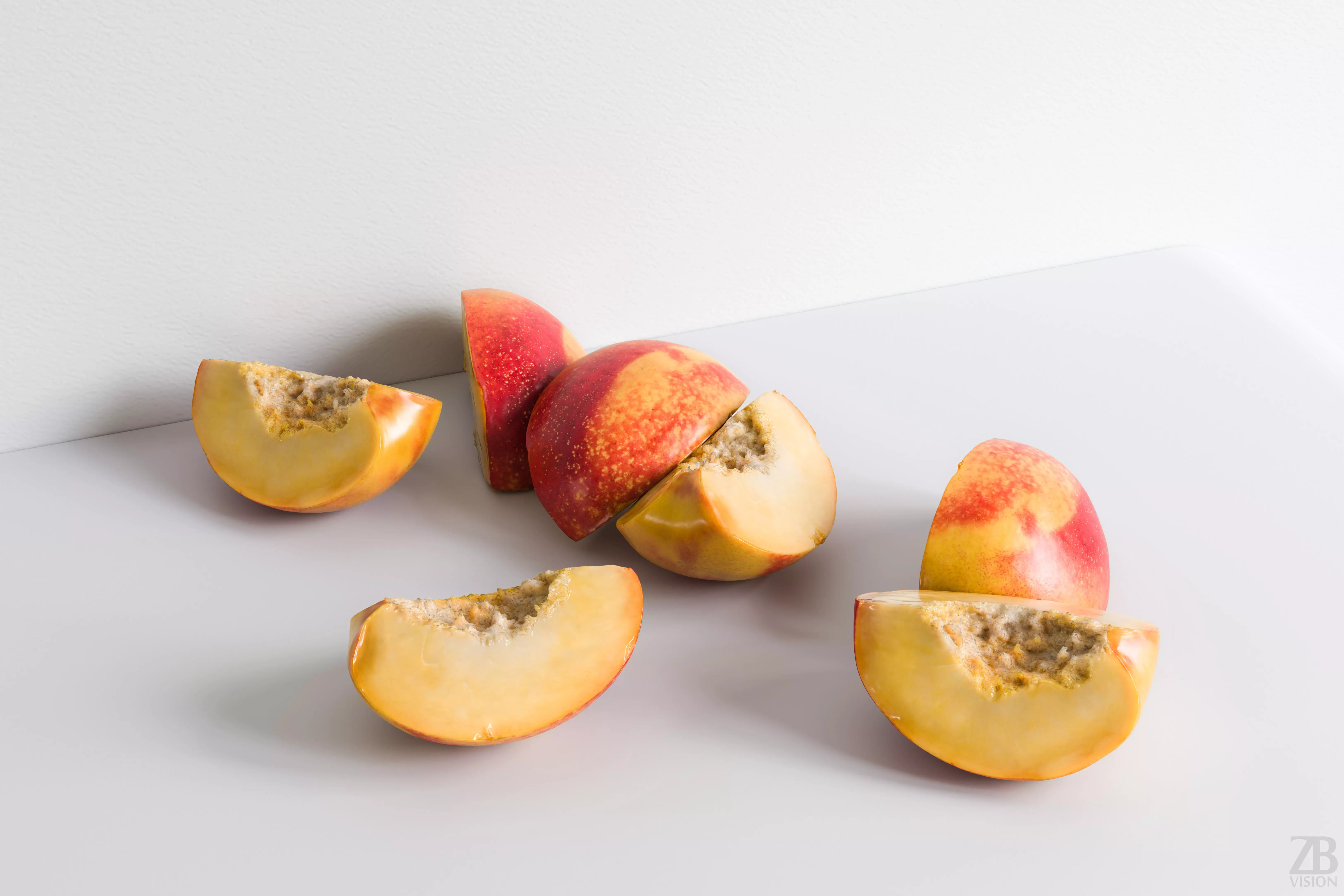 Nectarine 3D model_0