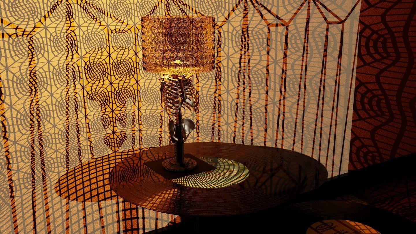 Ethereal Glow - 3D Skeleton Lamp Free 3D model_1