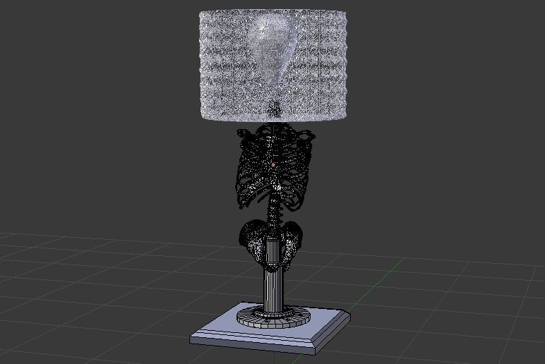 Ethereal Glow - 3D Skeleton Lamp Free 3D model_2