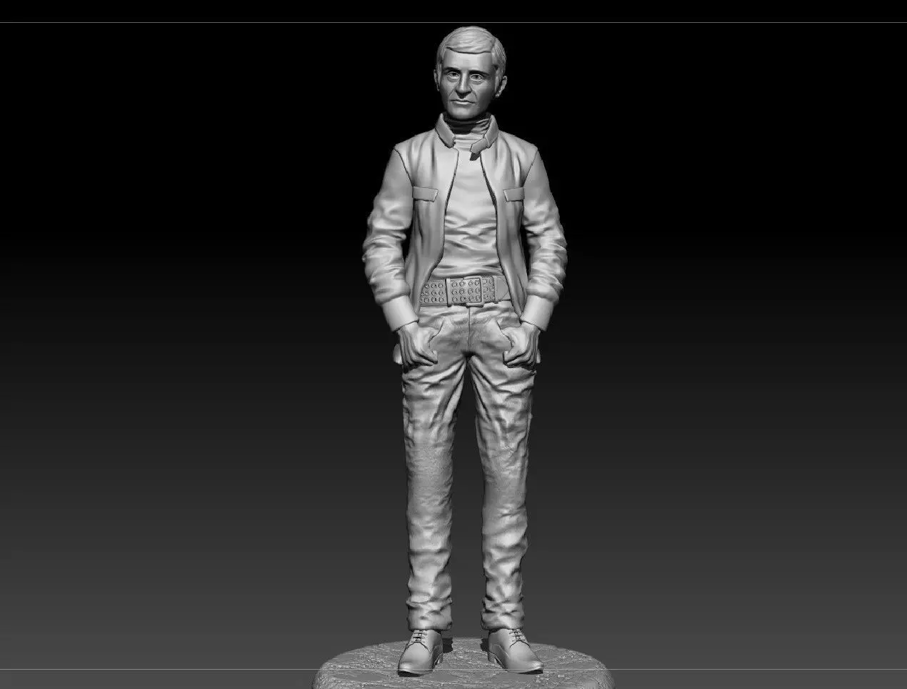 Russian writer poet Victor Sosnora 3D print model_0