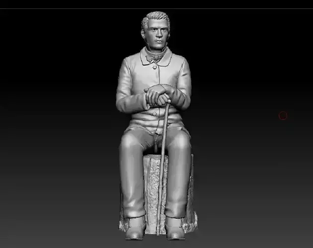 Russian writer poet Leo Tolstoy 3D print model