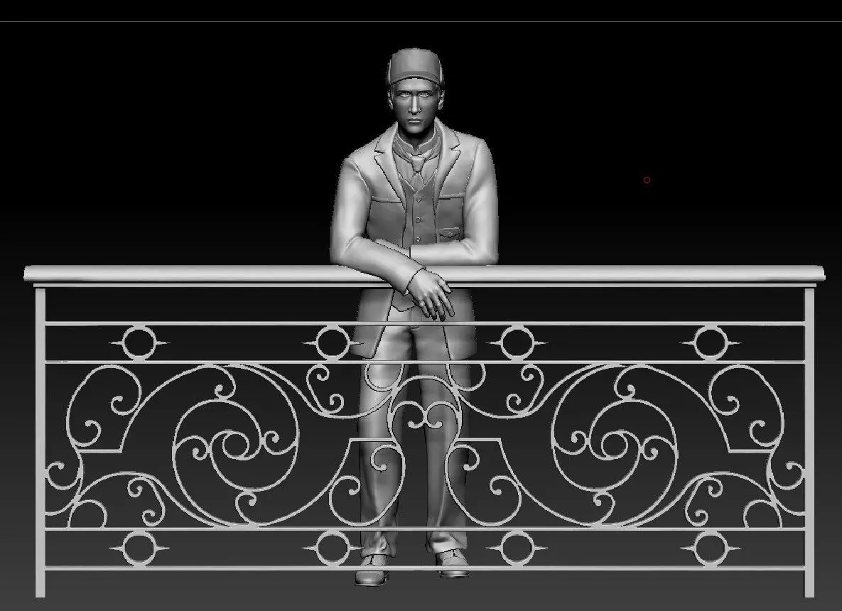 Russian writer poet Daniel Harms 3D print model
