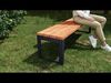 Garden Bench 01 Low-poly 3D model_1