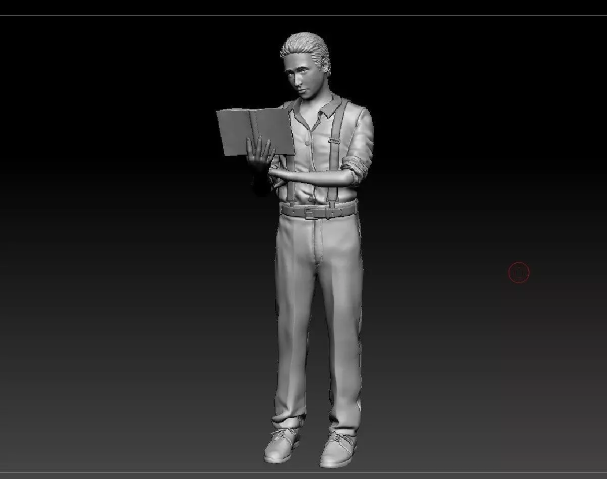 Russian writer poet Velimir Khlebnikov 3D print model_0