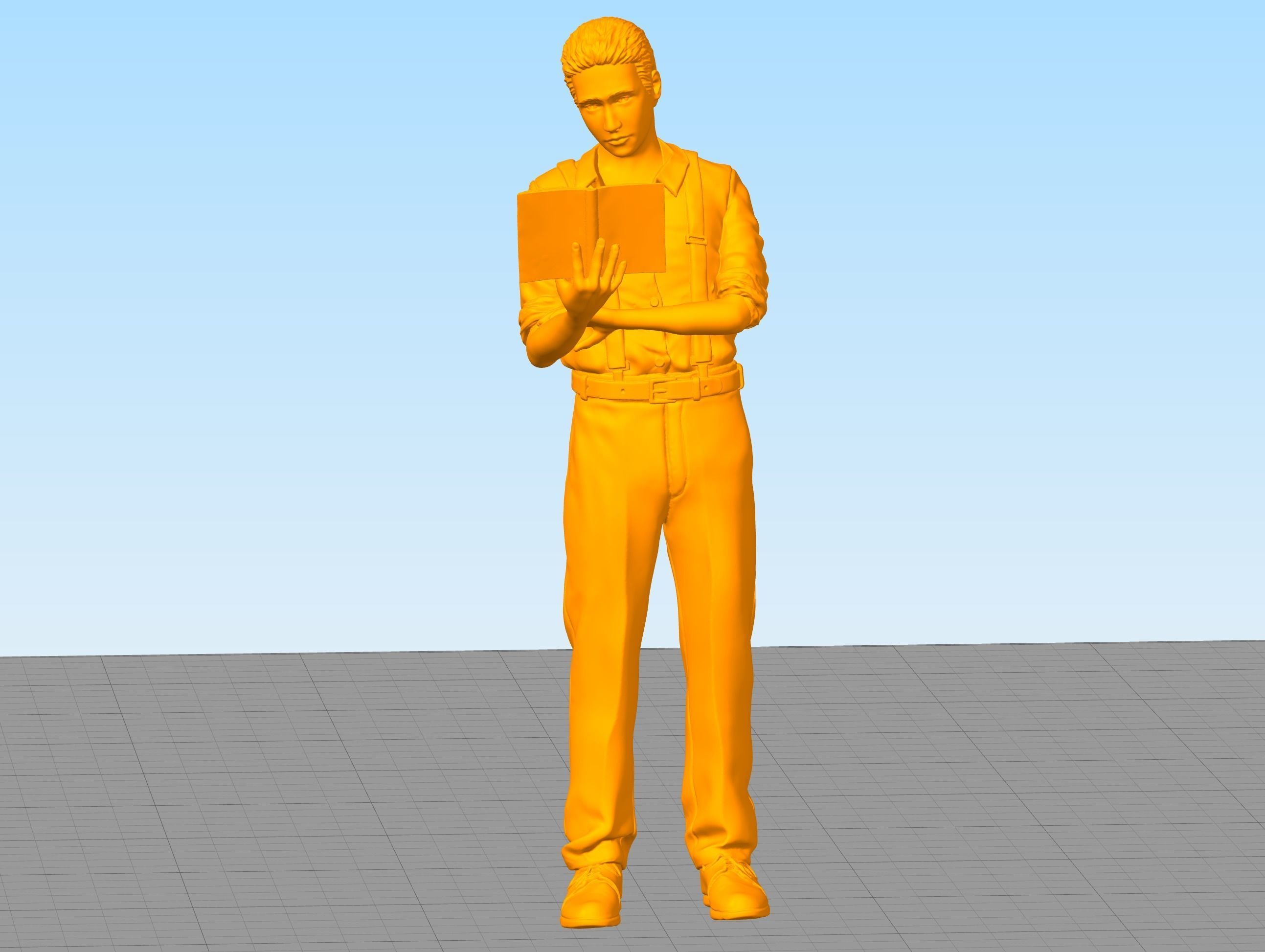 Russian writer poet Velimir Khlebnikov 3D print model_7