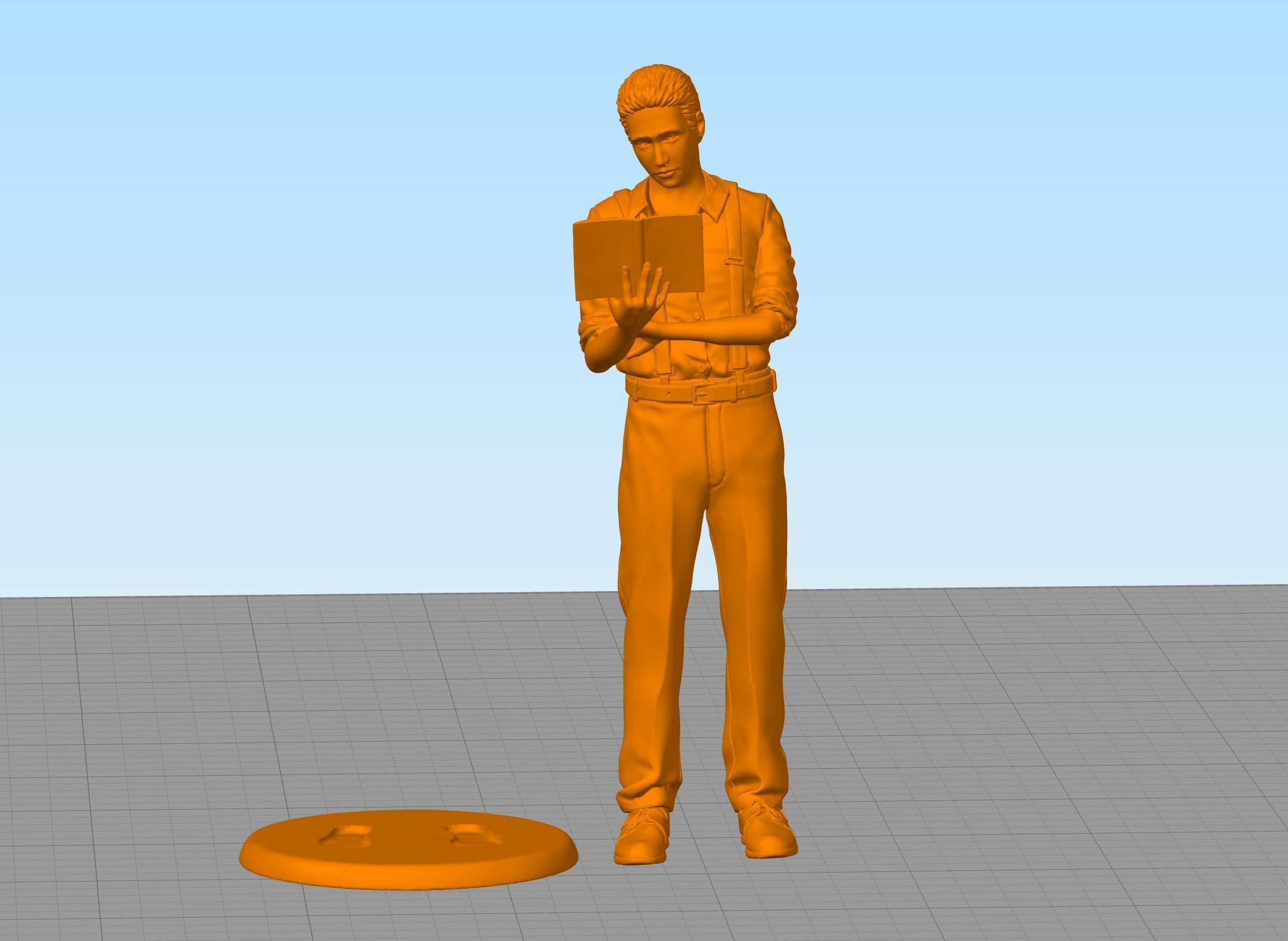 Russian writer poet Velimir Khlebnikov 3D print model_6