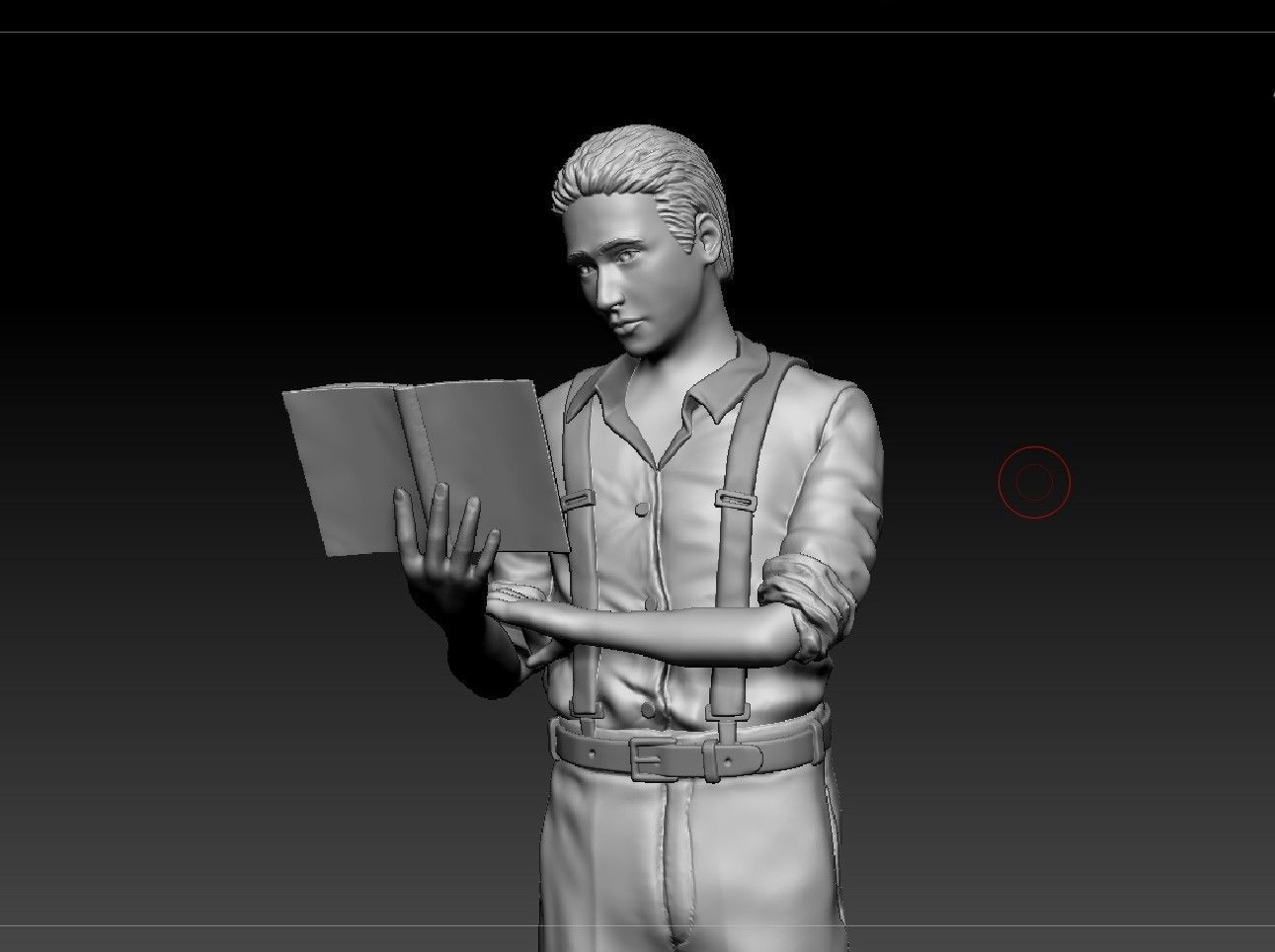Russian writer poet Velimir Khlebnikov 3D print model_1