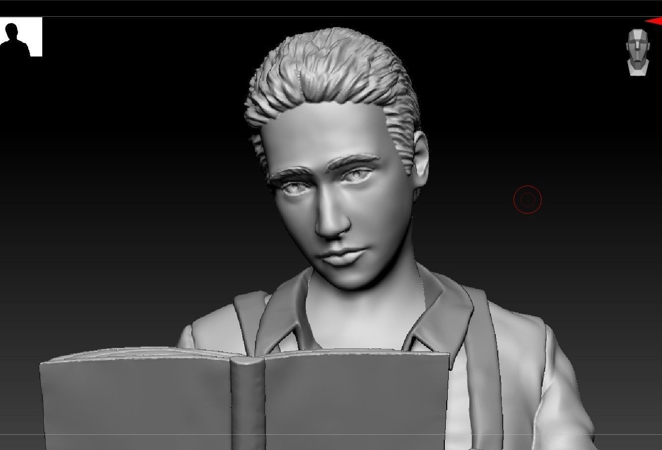Russian writer poet Velimir Khlebnikov 3D print model_2