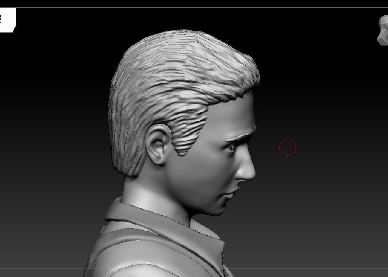 Russian writer poet Velimir Khlebnikov 3D print model_3