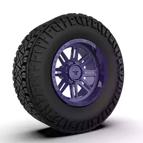 NITTO RIDGE GRAPPLER BW TIRE AND AMERICAN FORCE WHEEL SEPRATED