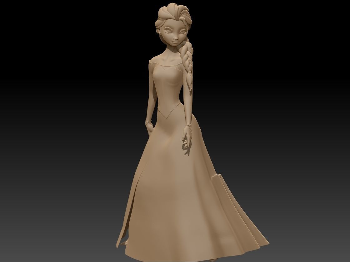 Elsa modeling 3D model 3D printable | CGTrader