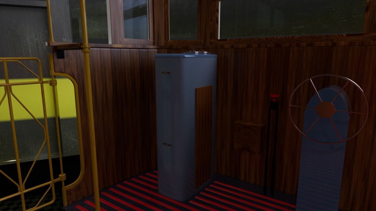 Retro tramway High-poly 3D model 3D model_5