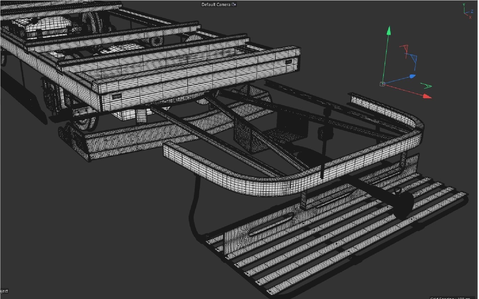 Retro tramway High-poly 3D model 3D model_8