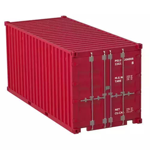 20 ft Container Red