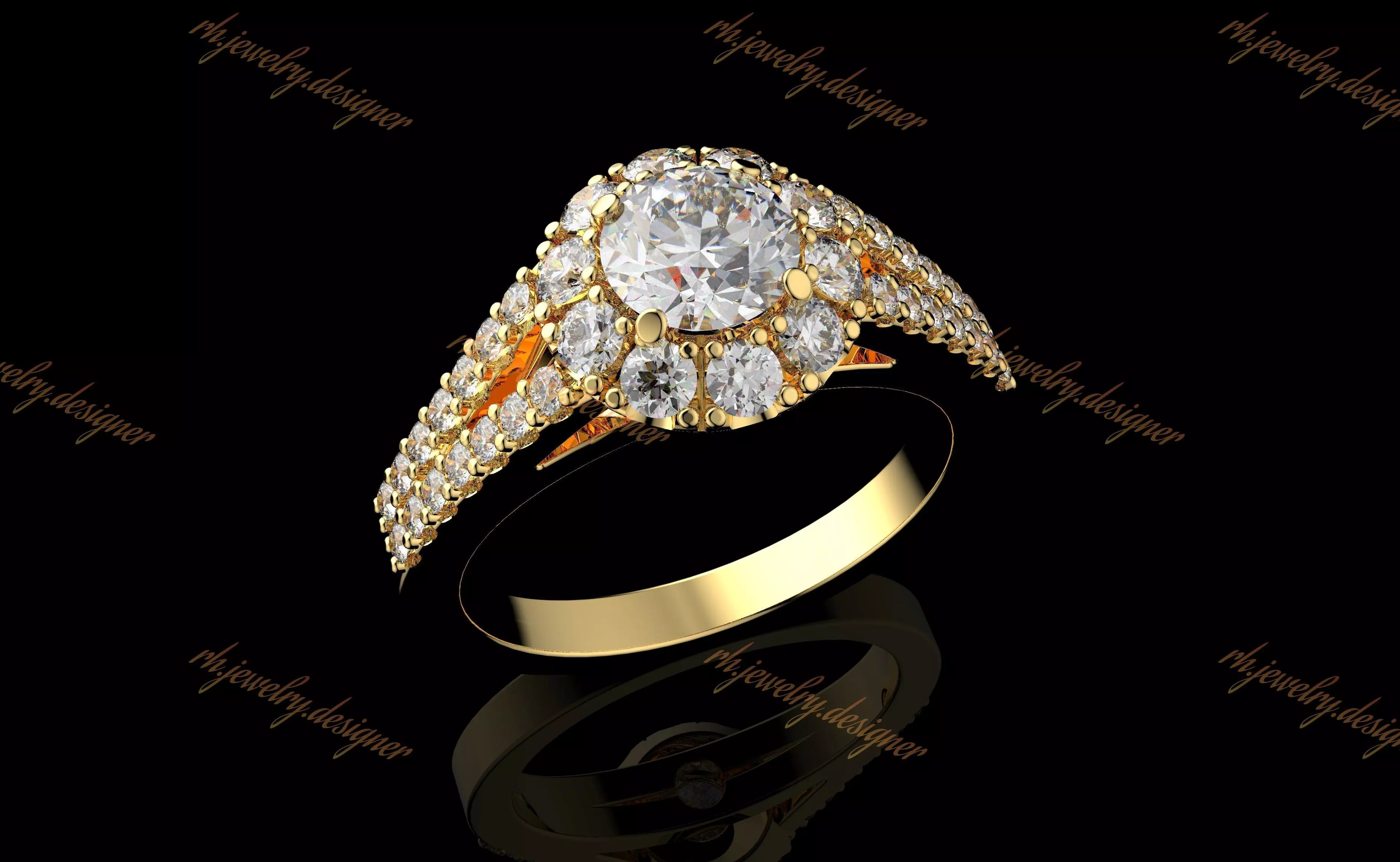 Gold N1057 3D print model_0