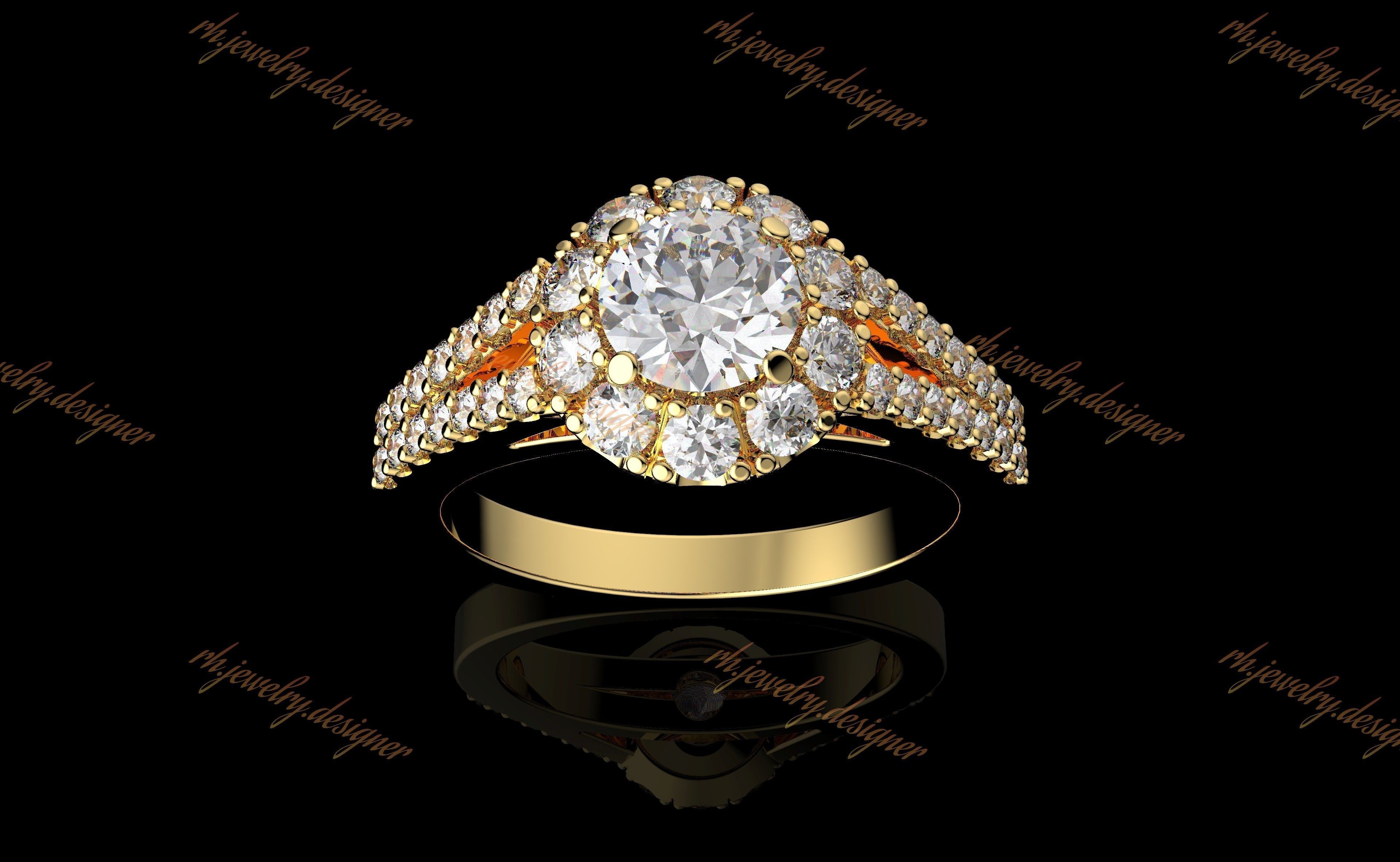 Gold N1057 3D print model_1