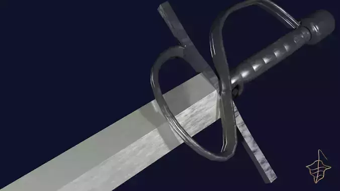 Spatha sword with Flamberge handle