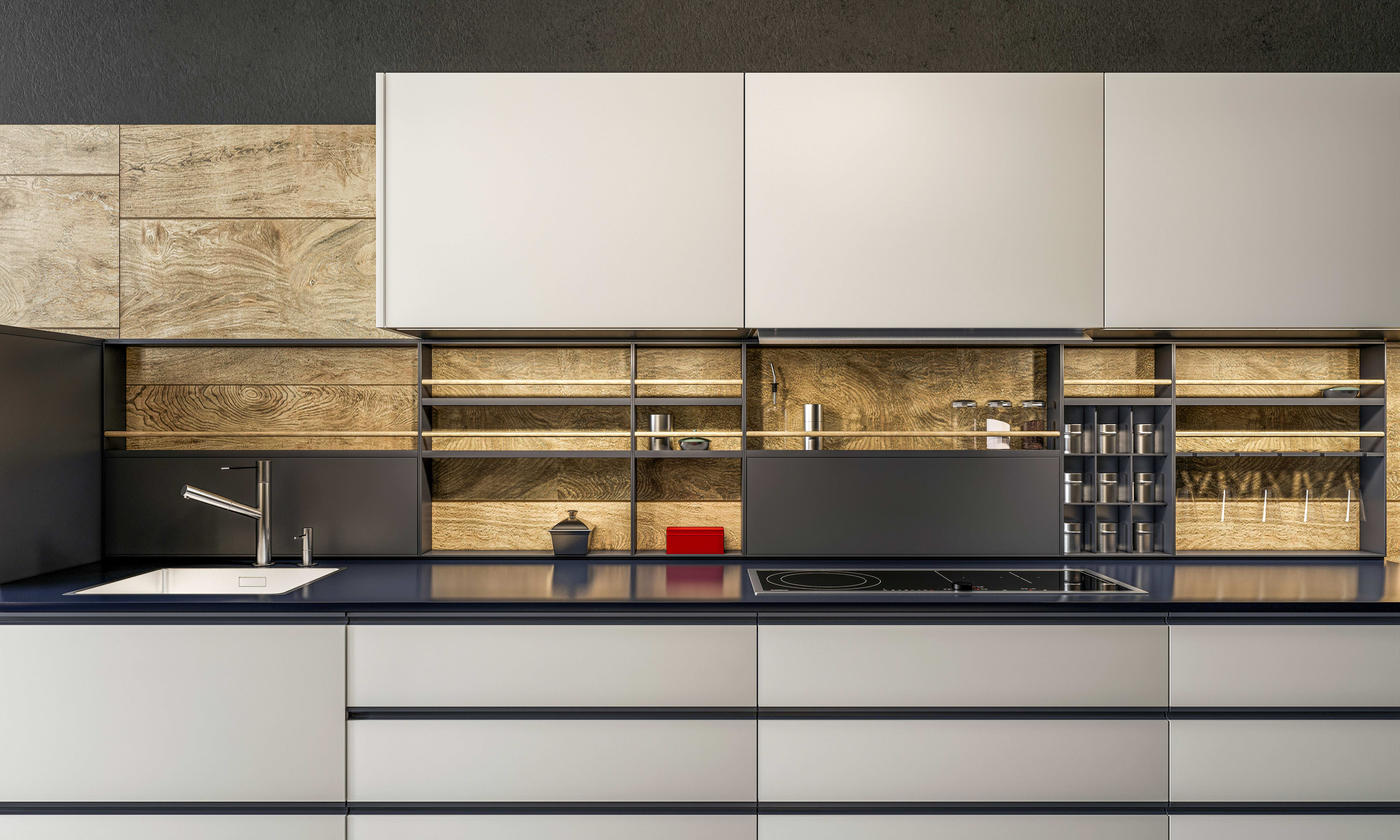 Kitchen Modern interior 0022 3D model_13