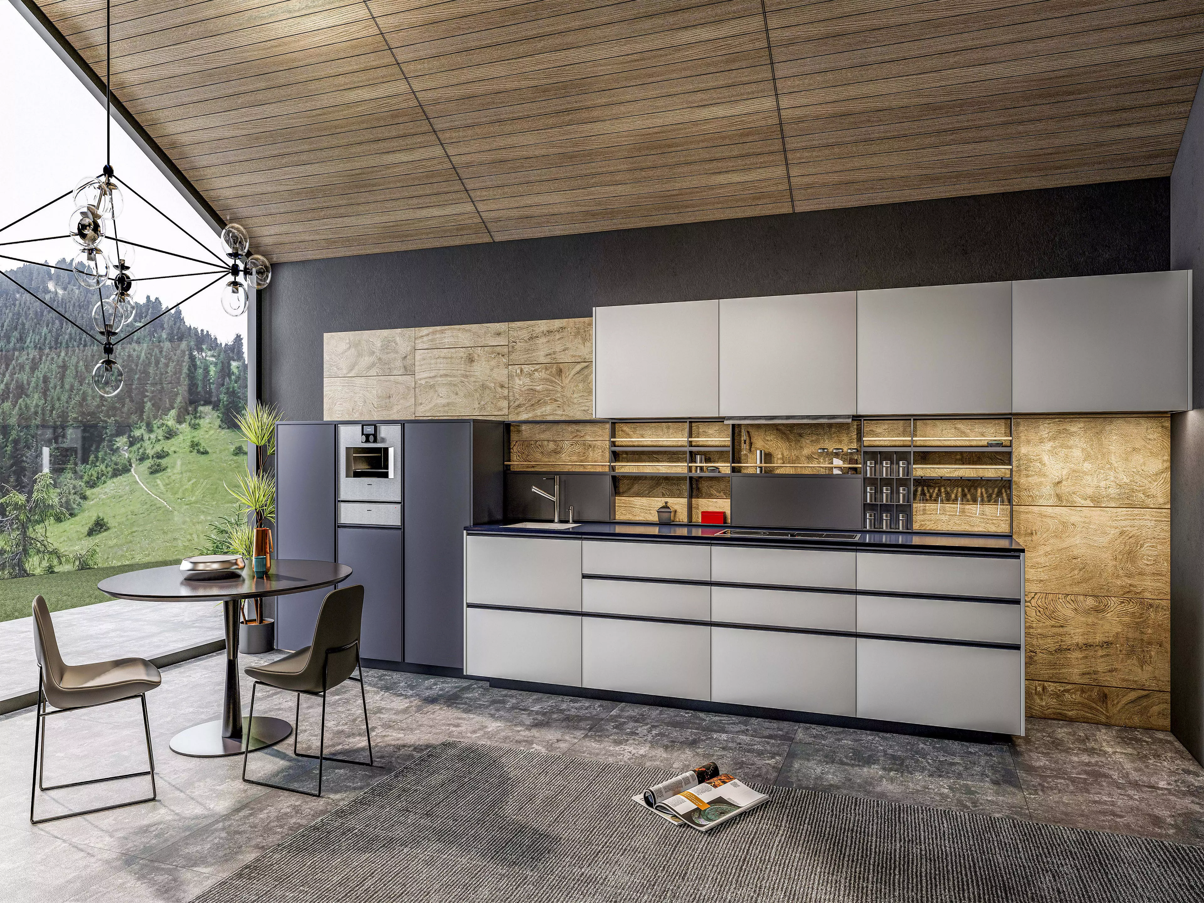 Kitchen Modern interior 0022 3D model_0