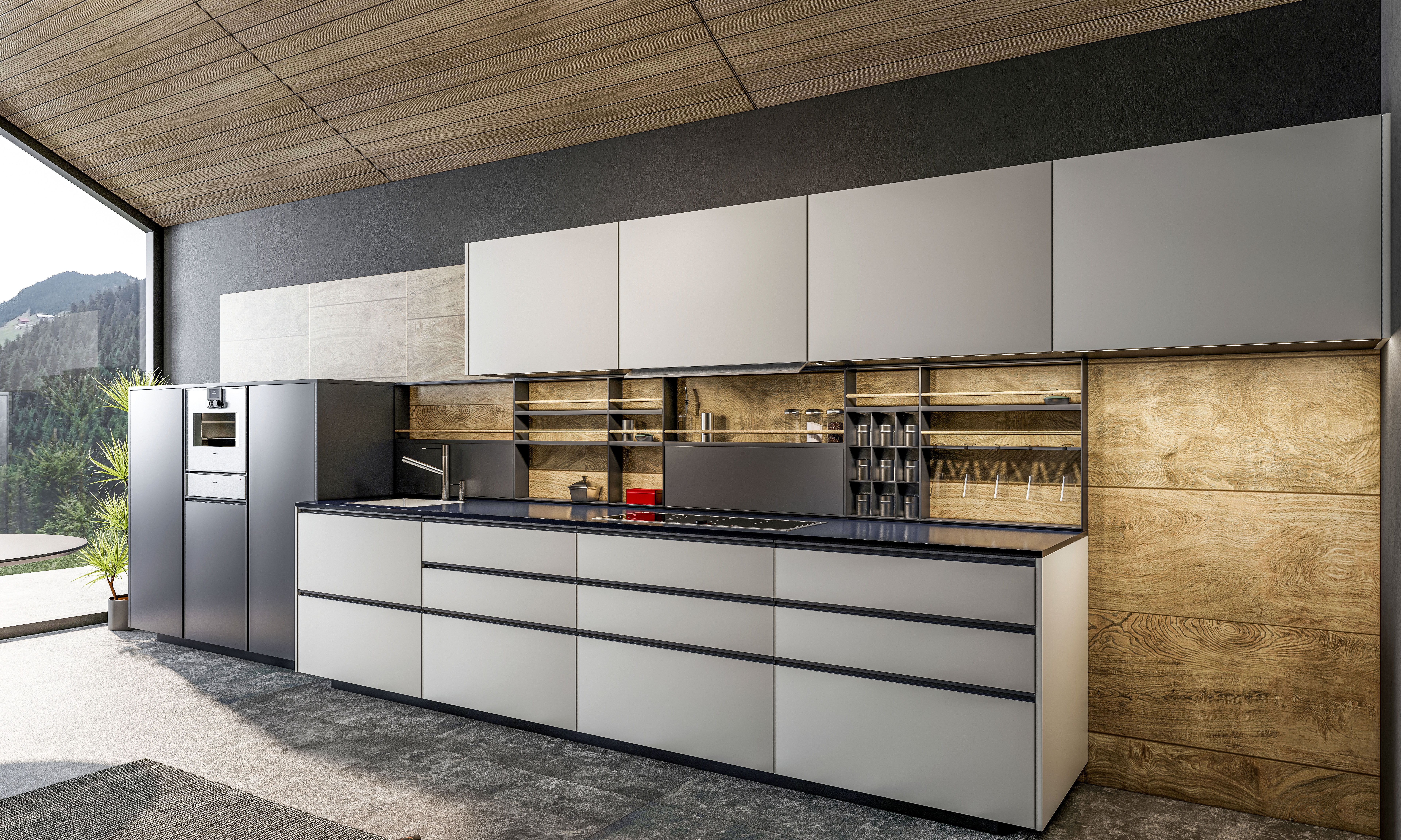 Kitchen Modern interior 0022 3D model_8