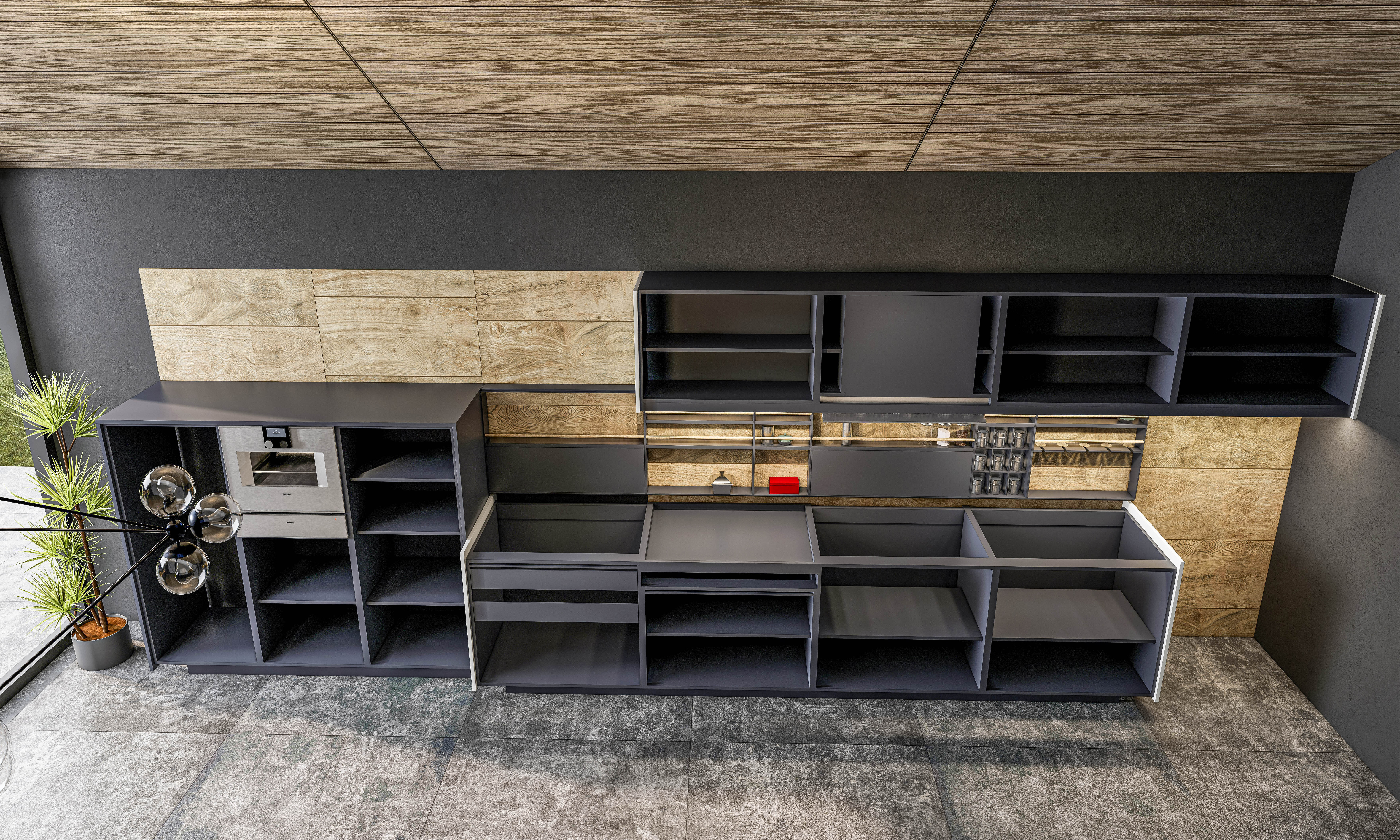 Kitchen Modern interior 0022 3D model_9