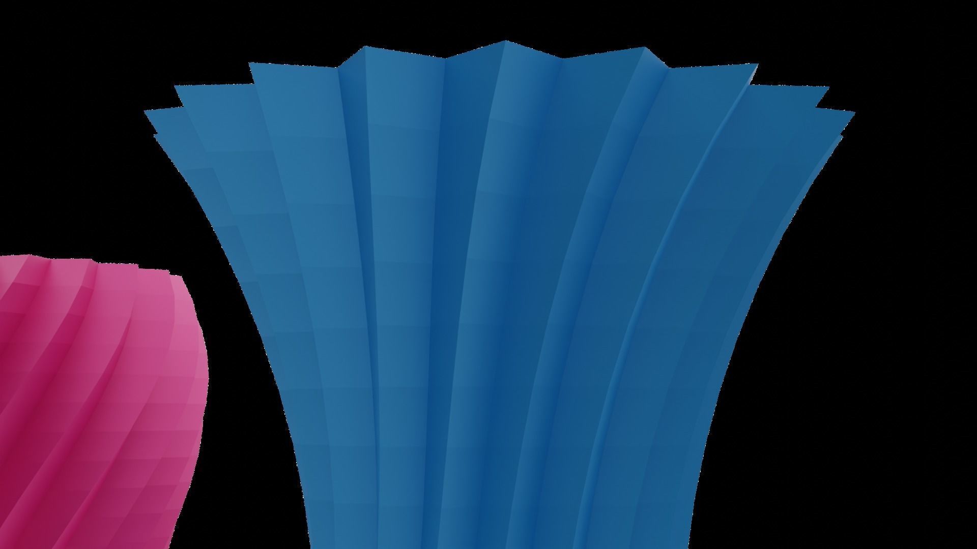 Zigzag wavy Vases 3D print model_25