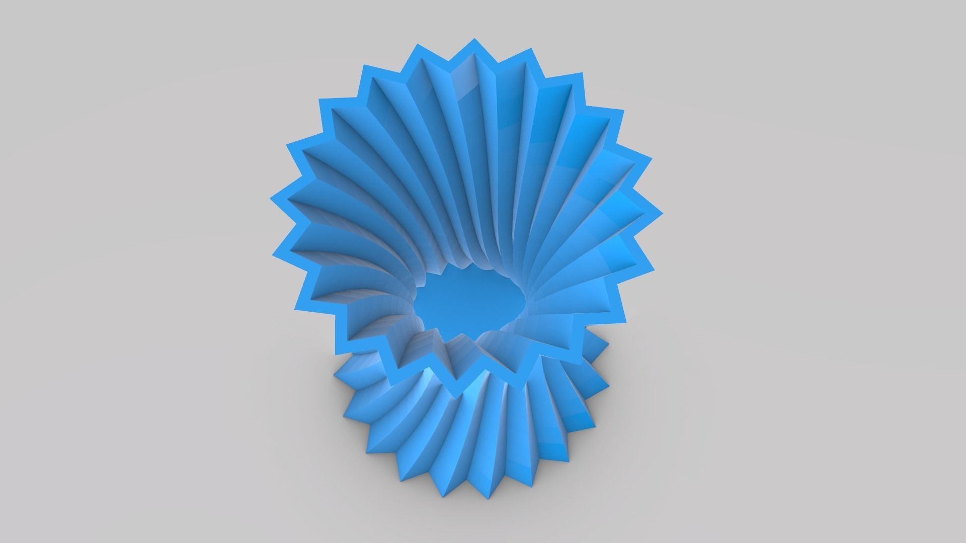 Zigzag wavy Vases 3D print model_38