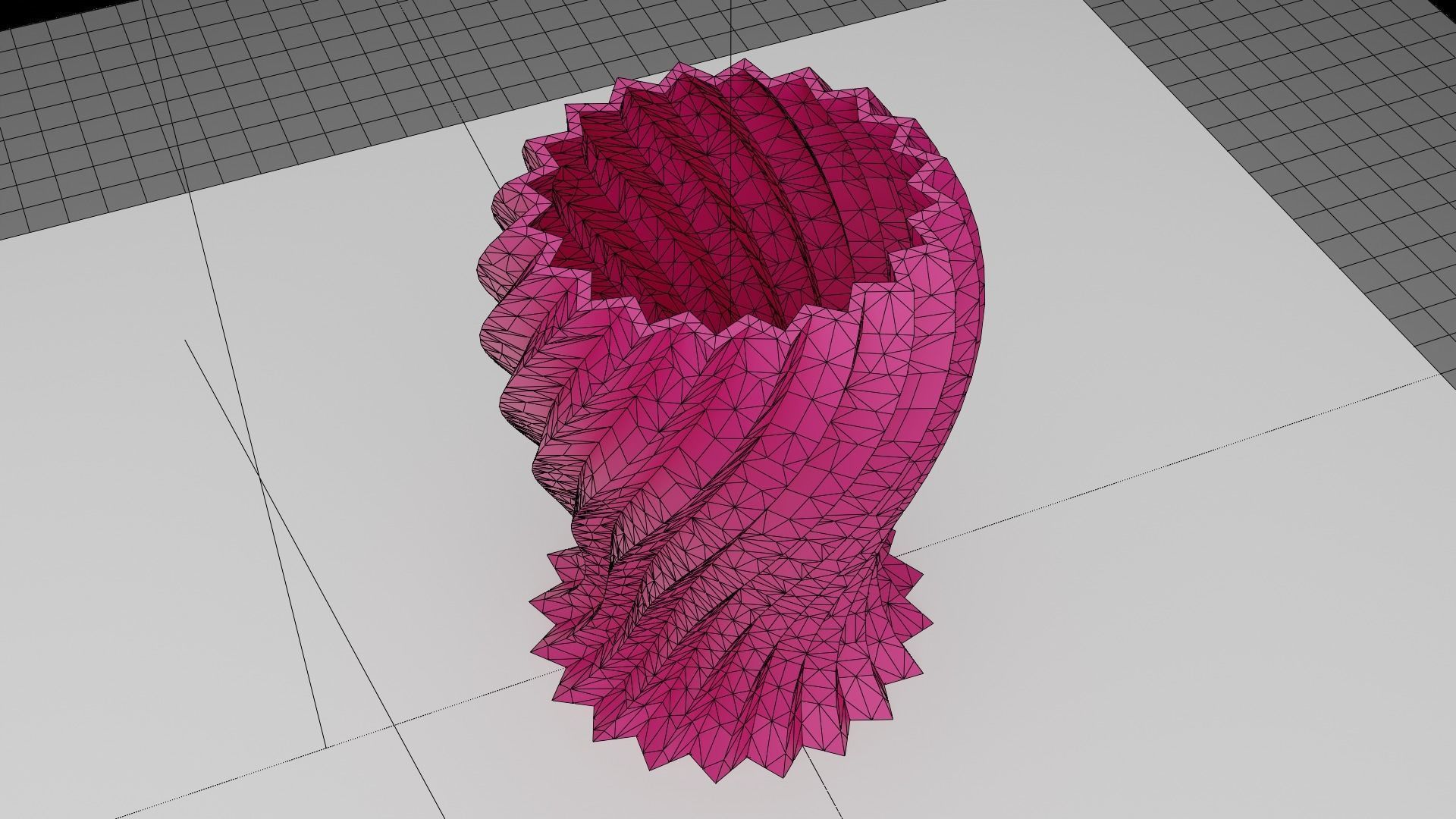 Zigzag wavy Vases 3D print model_9