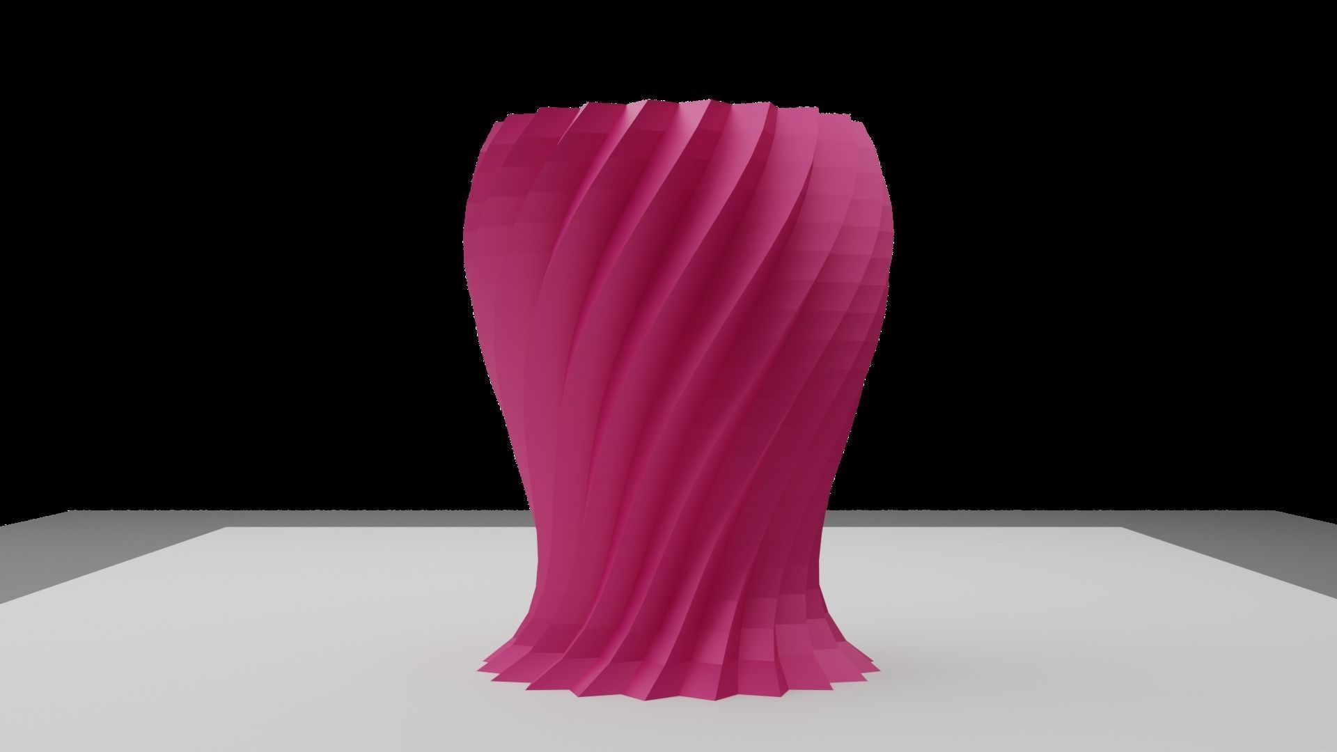 Zigzag wavy Vases 3D print model_6