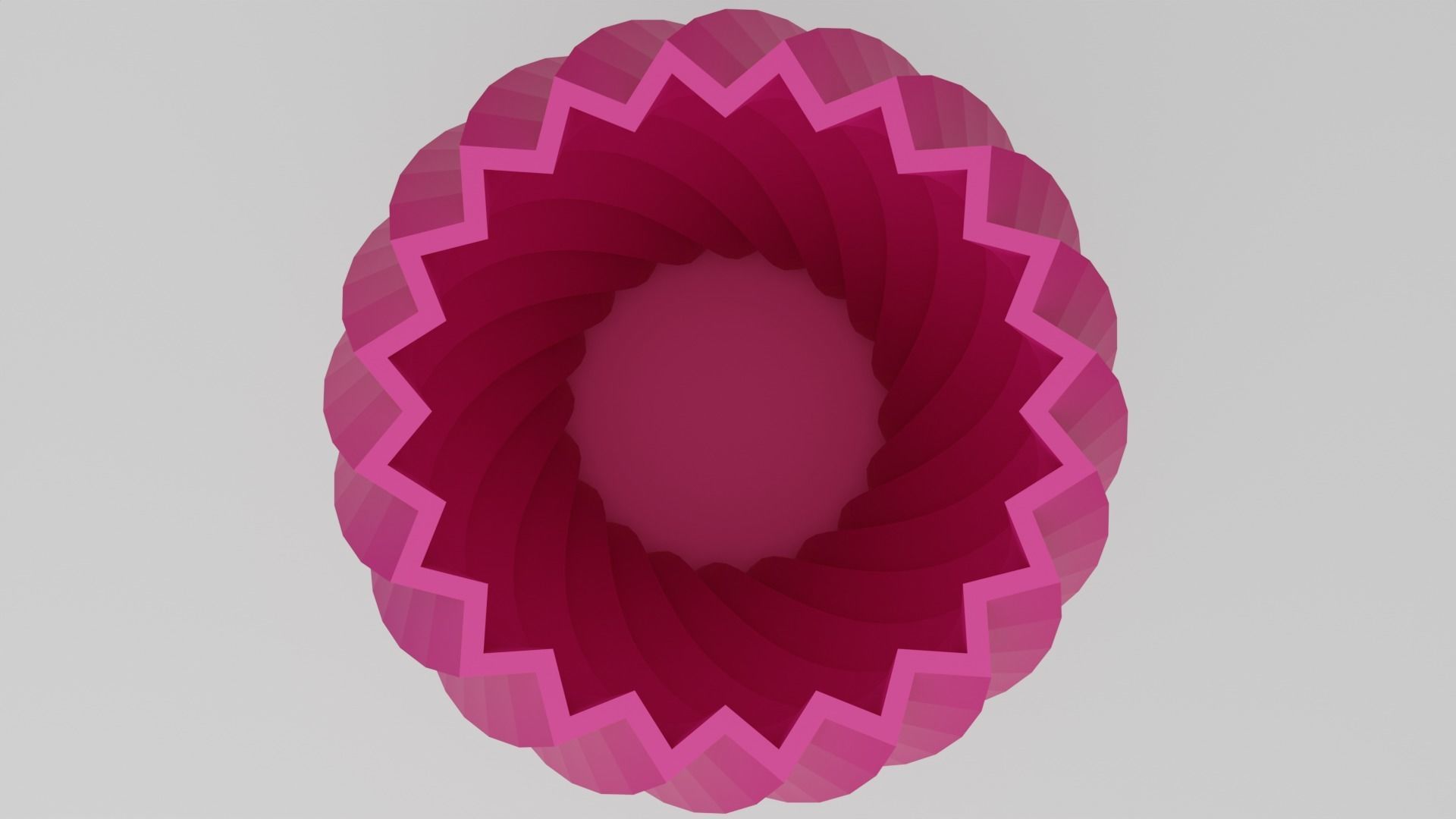 Zigzag wavy Vases 3D print model_12