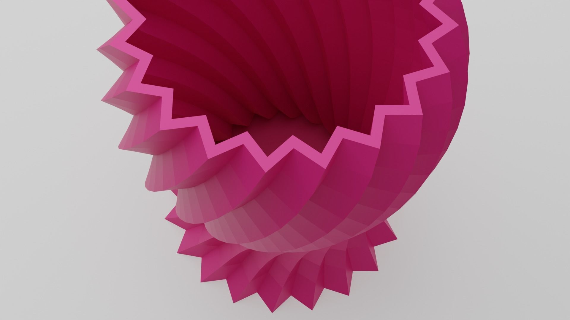 Zigzag wavy Vases 3D print model_18