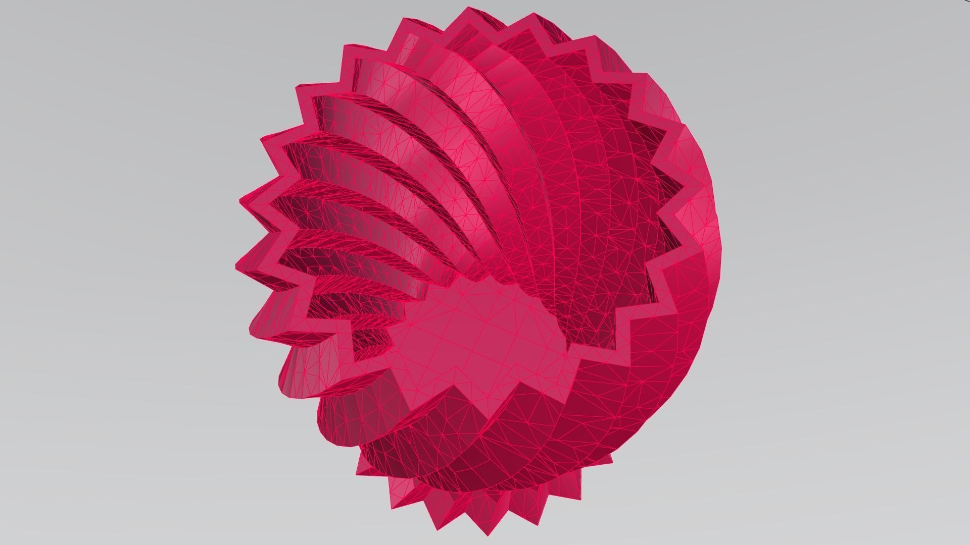 Zigzag wavy Vases 3D print model_37