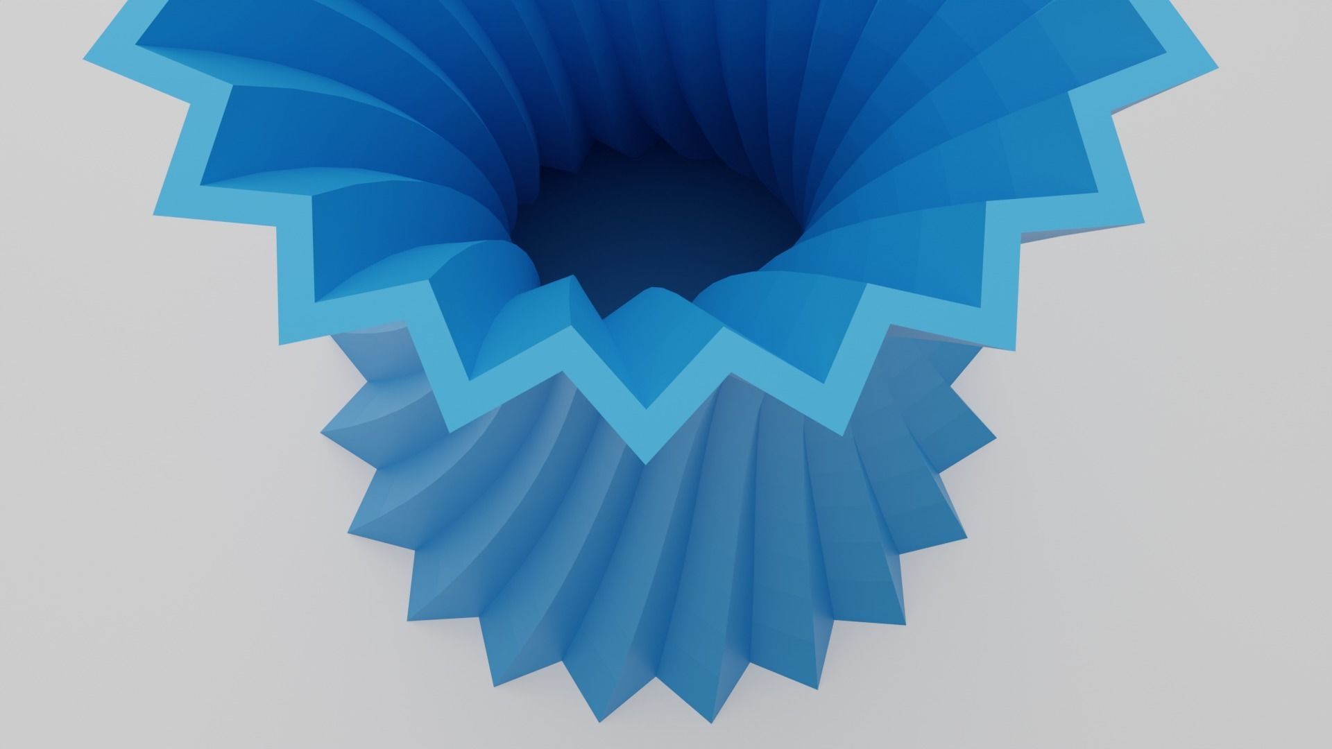 Zigzag wavy Vases 3D print model_19