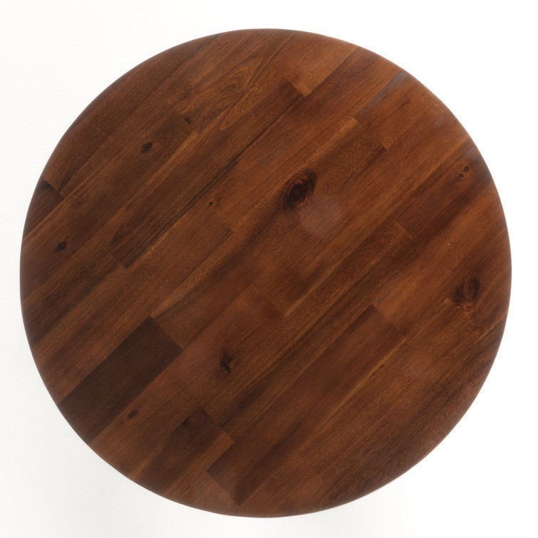 Jossue Solid Wood Cross Legs End Table 3D model_4