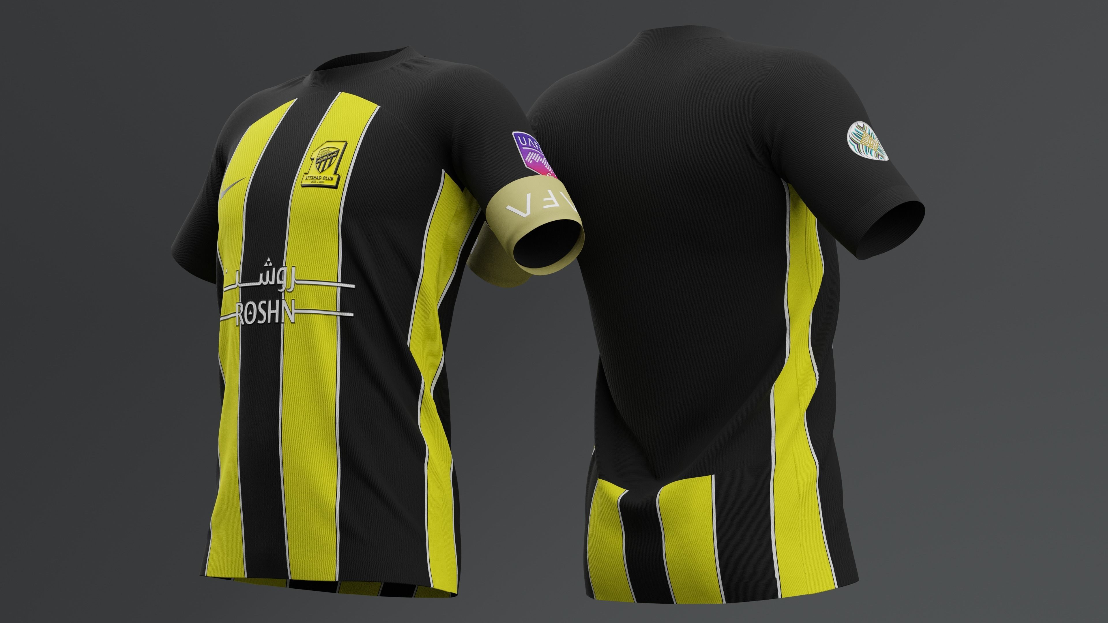 Al Hilal 2023 2024 Home Jersey 3D model_3