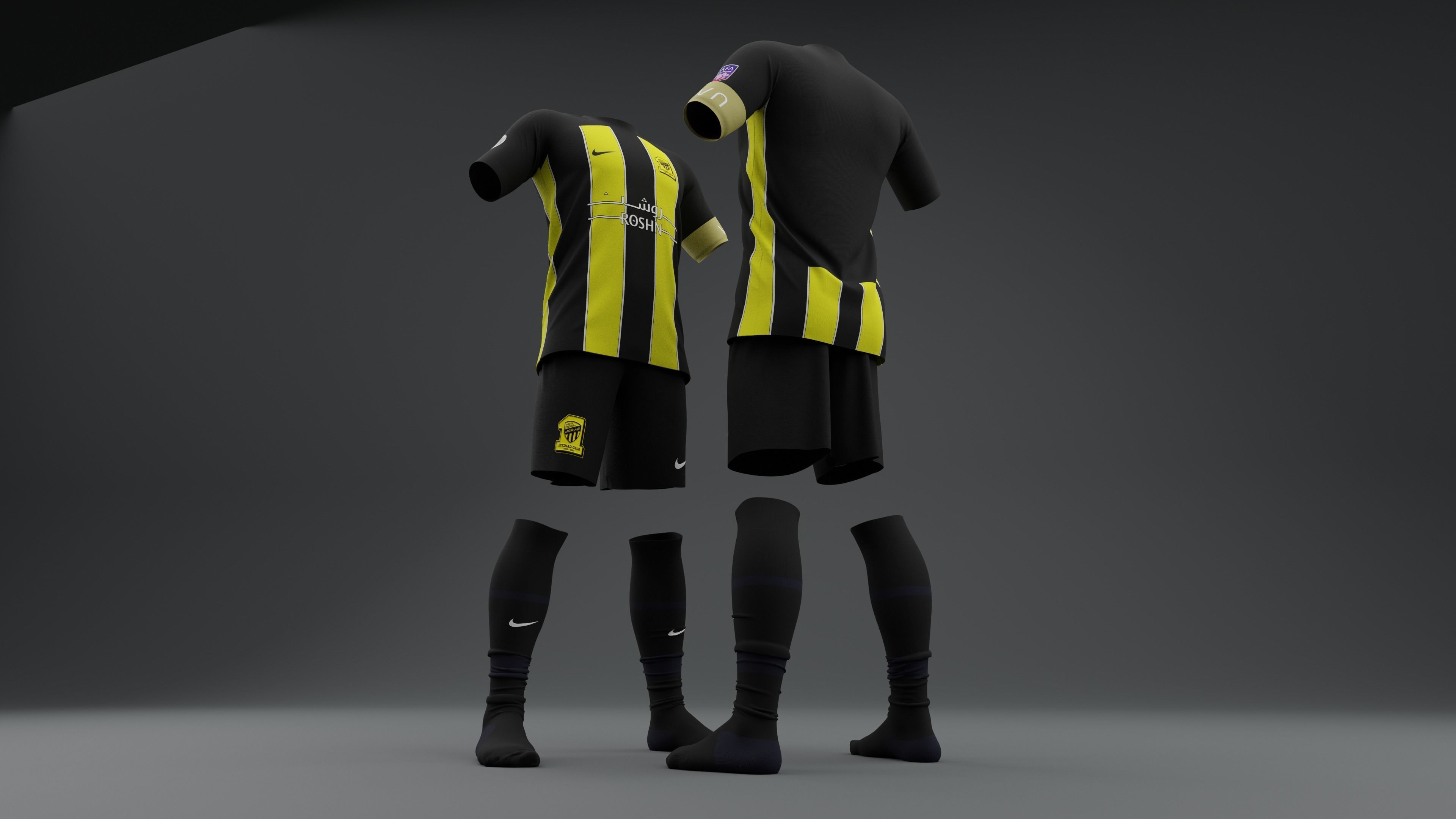 Al Hilal 2023 2024 Home Jersey 3D model_4