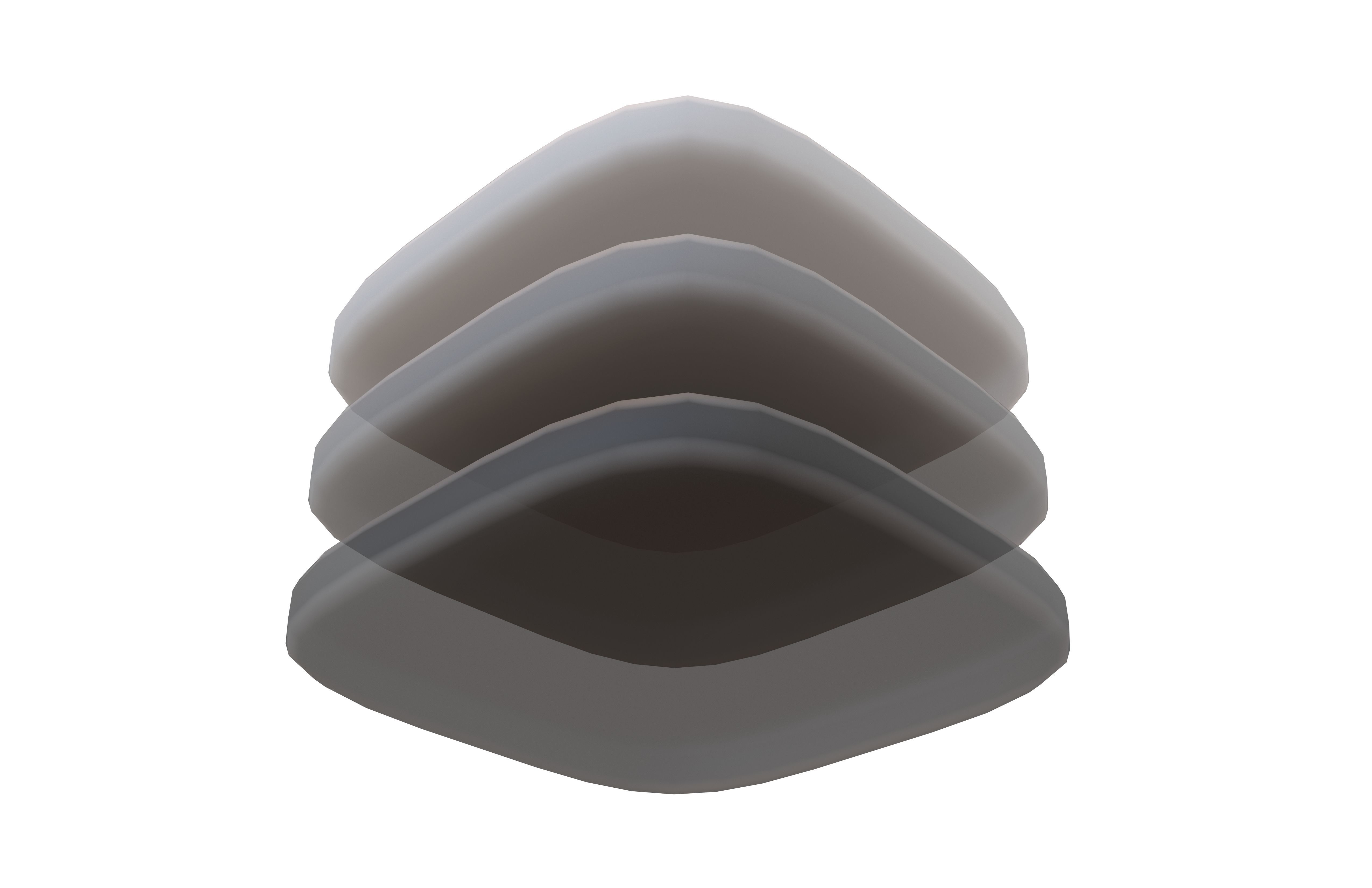 Layers Icon V1 005 Low-poly 3D model_3