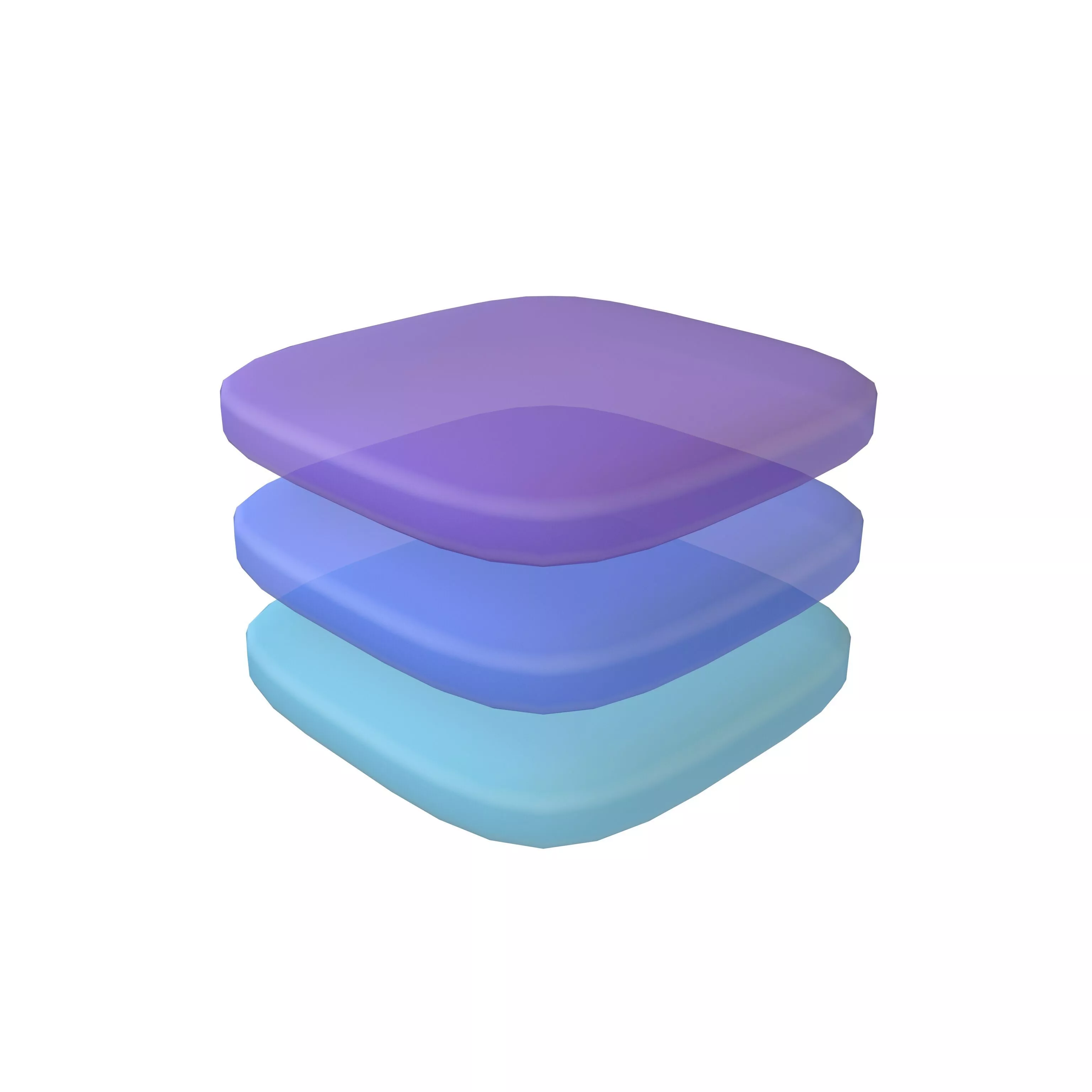 Layers Icon V1 006 Low-poly 3D model