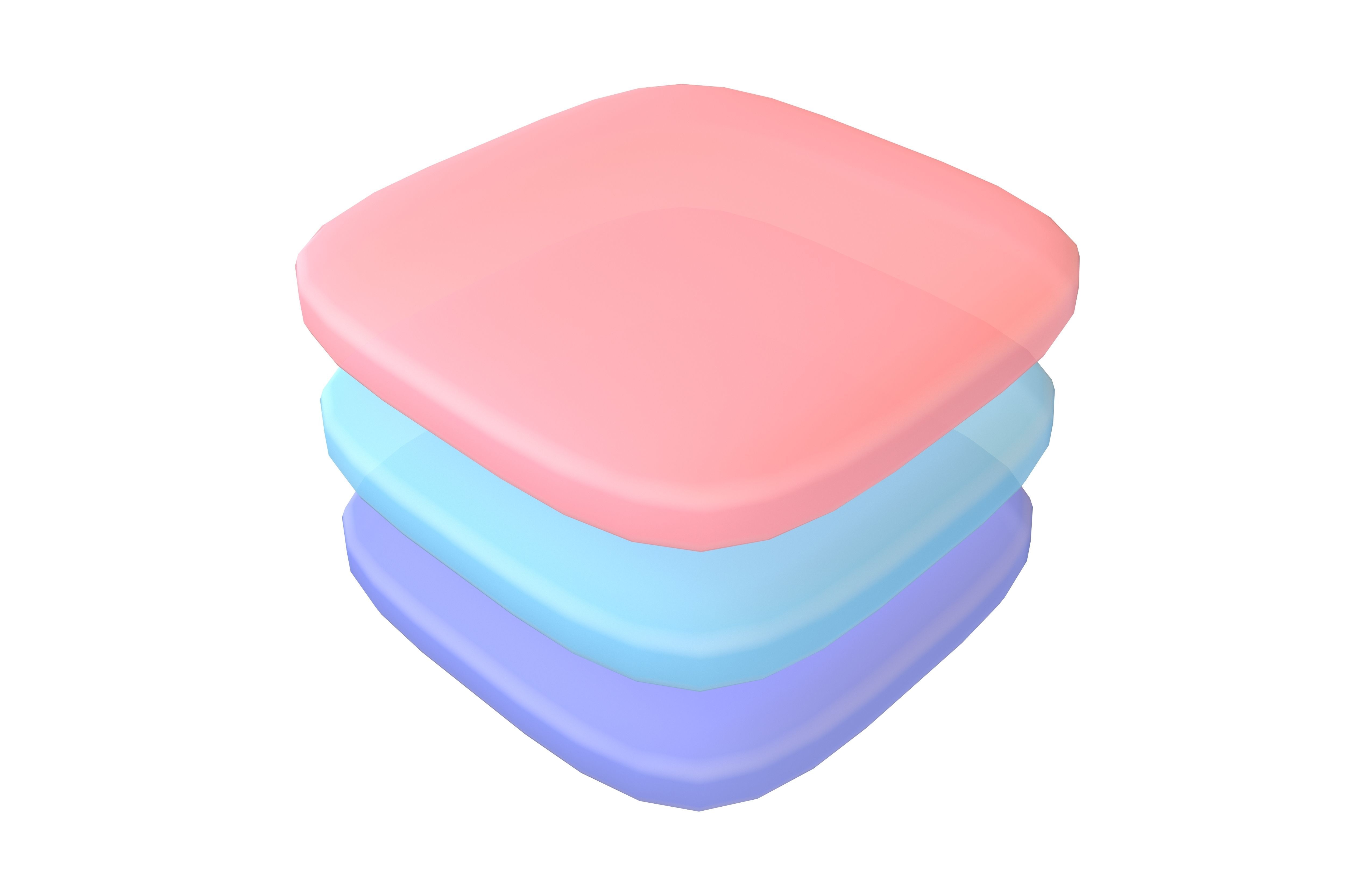 Layers Icon V1 008 Low-poly 3D model_2