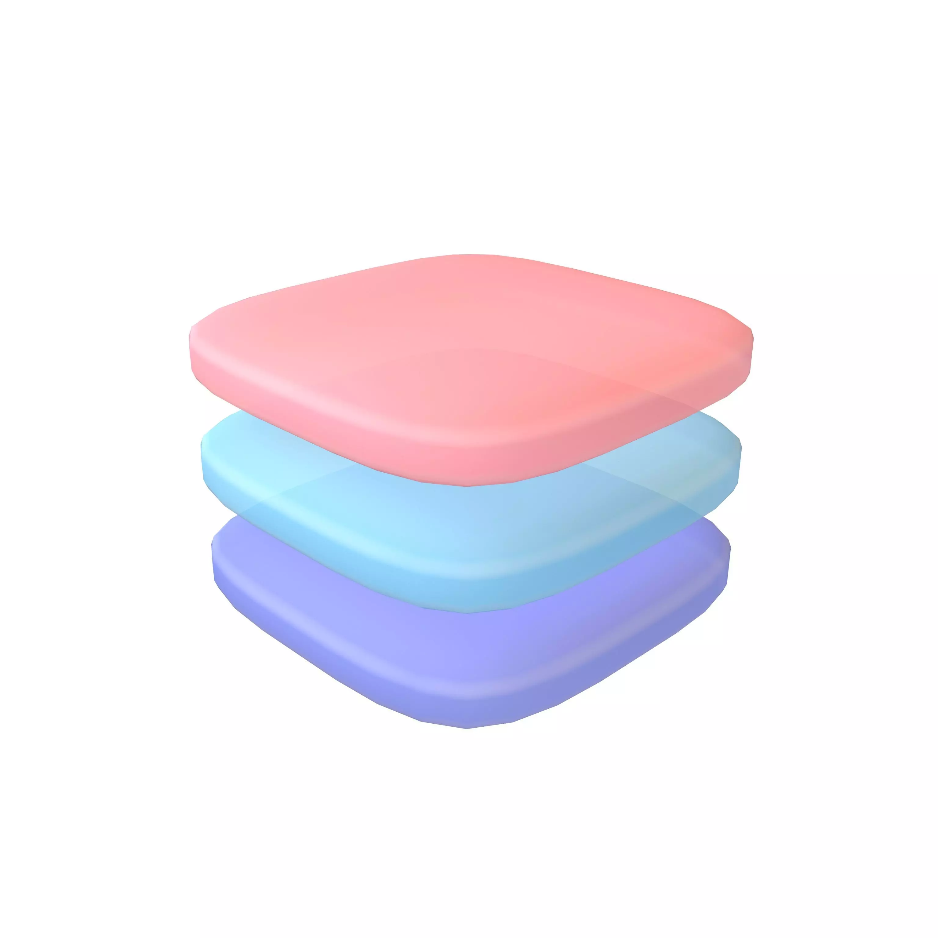 Layers Icon V1 008 Low-poly 3D model_0