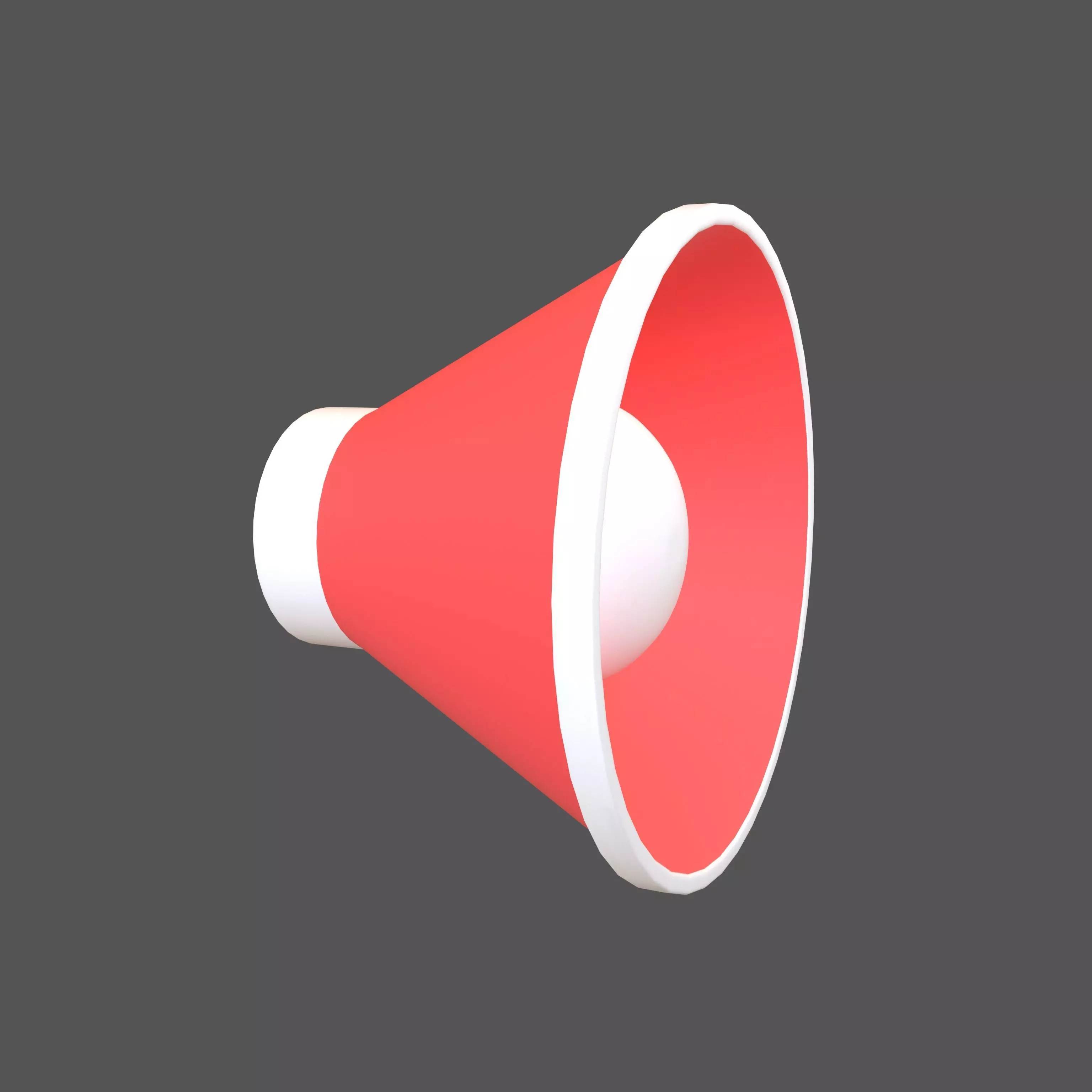 Sound Speaker Icon v1 003 Low-poly 3D model_0