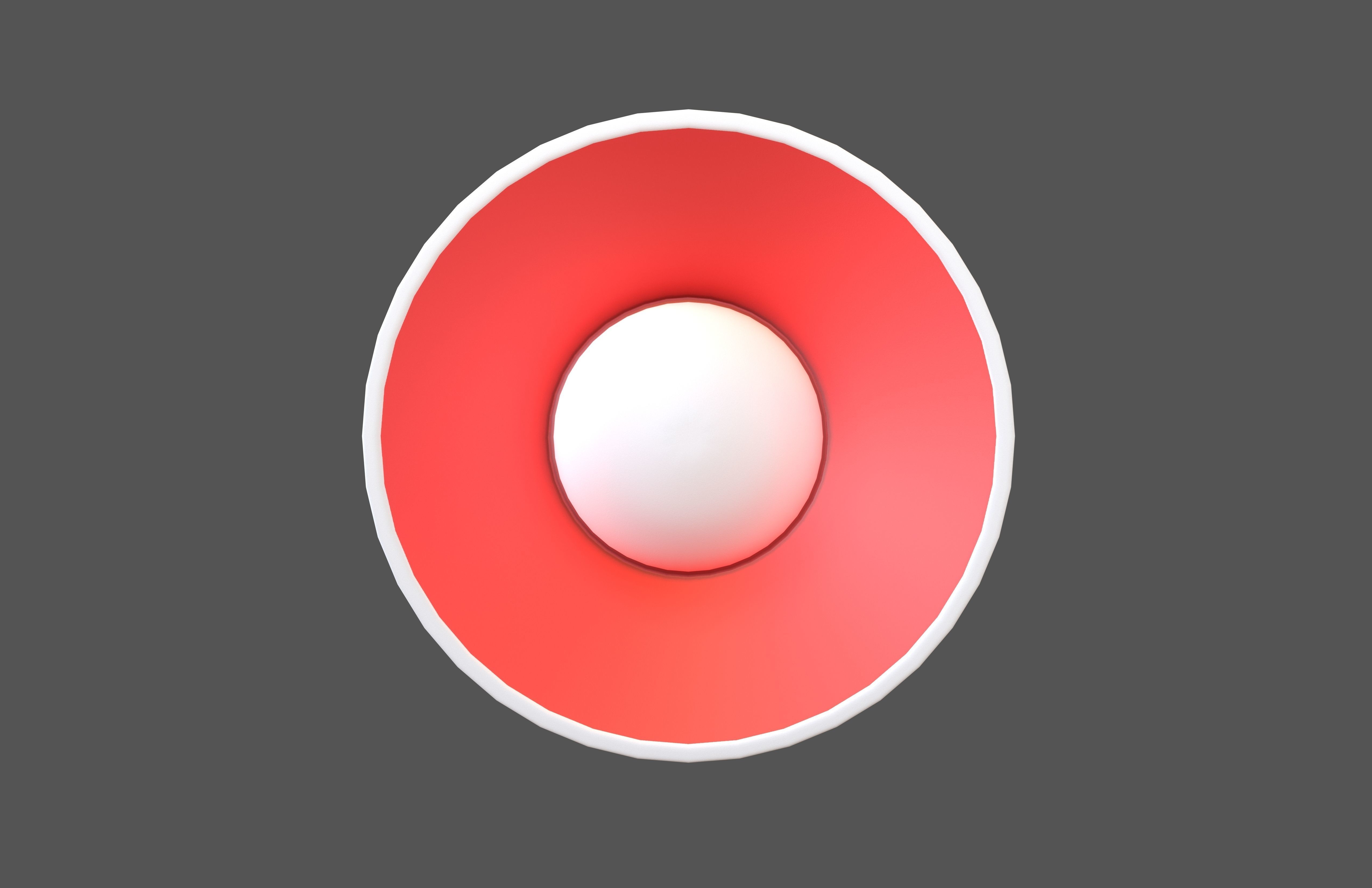 Sound Speaker Icon v1 003 Low-poly 3D model_1