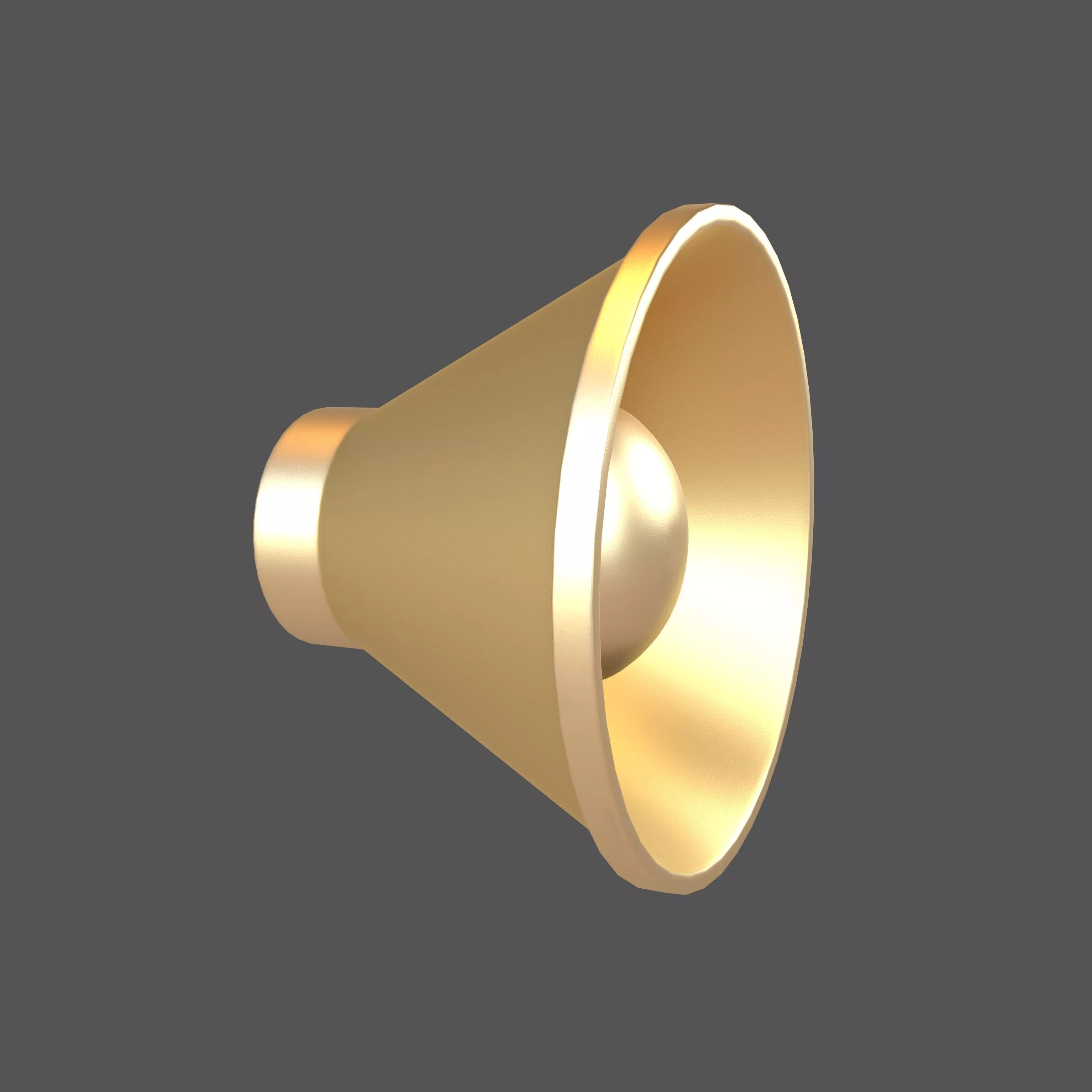Sound Speaker Icon v1 006 Low-poly 3D model